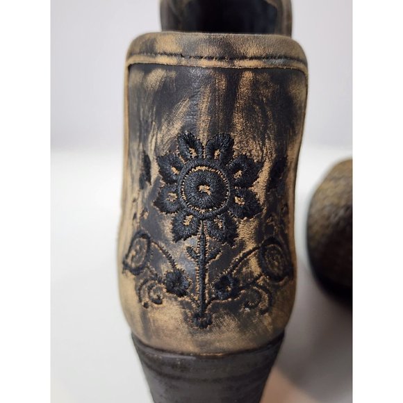 Musse & Cloud Atlantis Boots Womens Size 6 Brown Leather Embroidery Western - Picture 6 of 11